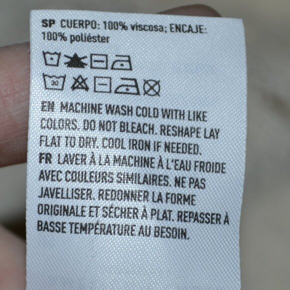 American Eagle Crochet V Neck Beachy Boho Summer Tank Top - Picture 4 of 9